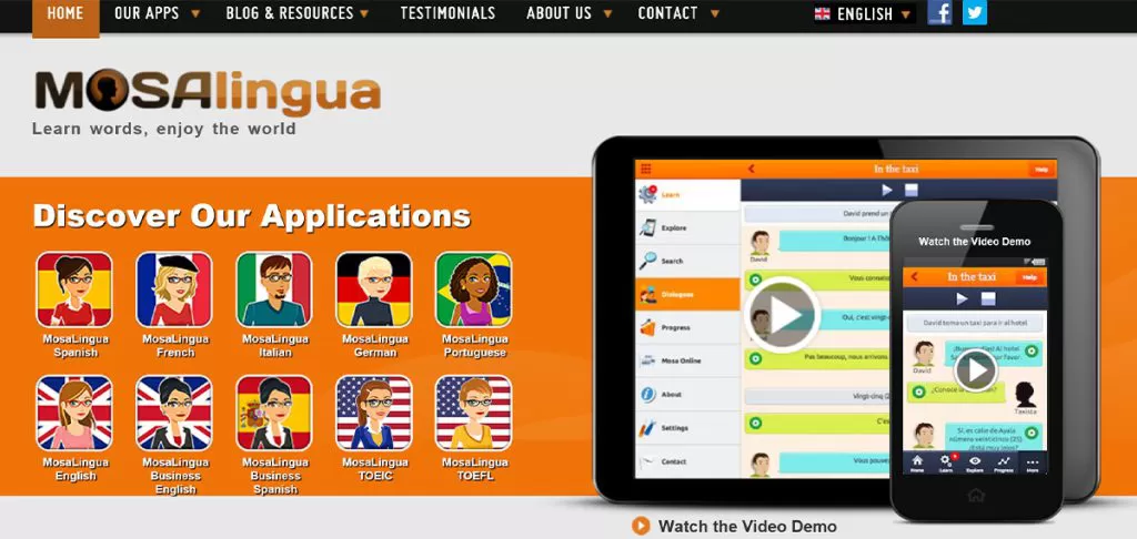 یادگیری زبان فرانسه در منزل با MosaLingua